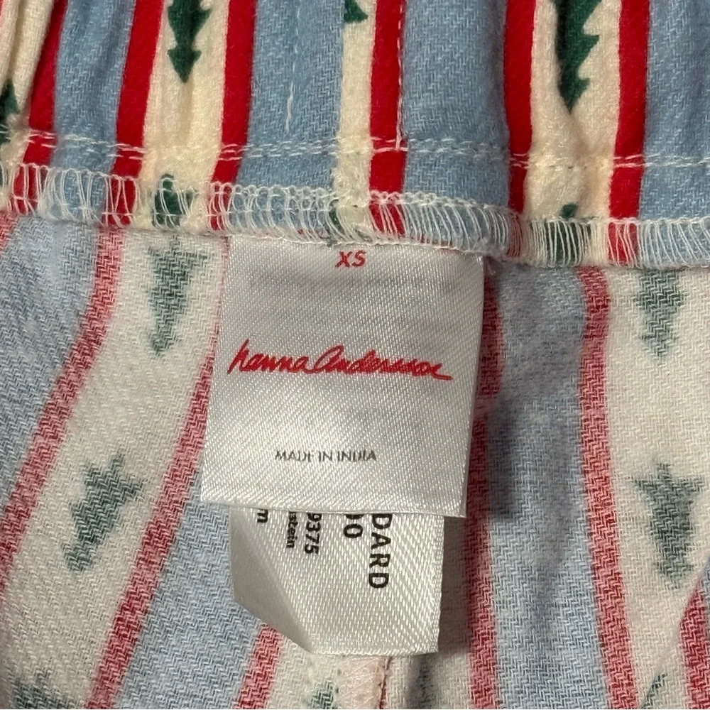 Hanna Andersson Striped Pajama Pants with Trees Size XS Unisex - Picture 4 of 7